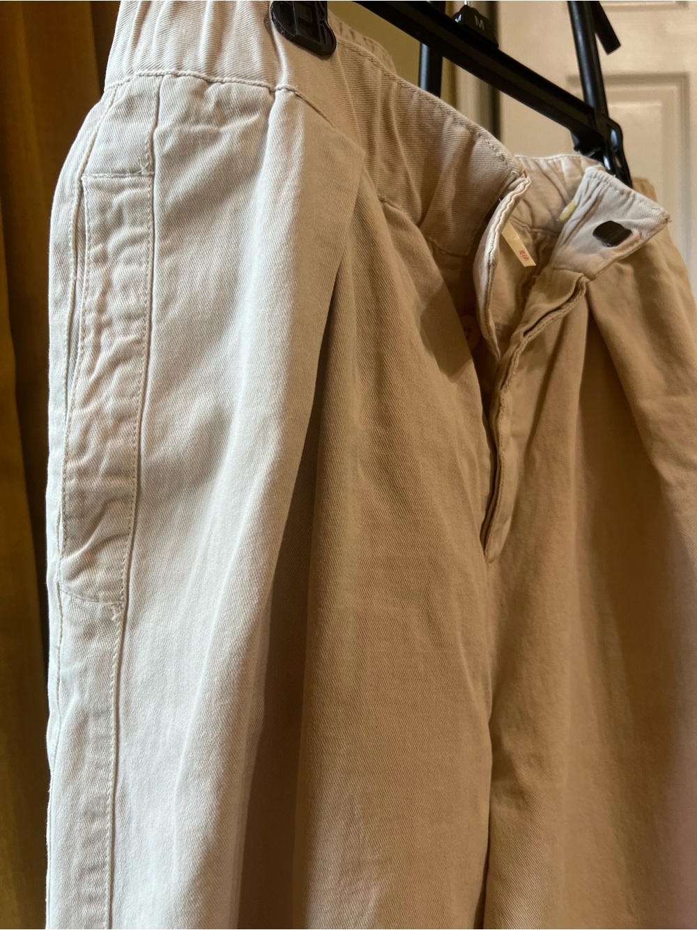 Free People Wide-Leg Pleated Pants in Beige - Picture 4 of 7